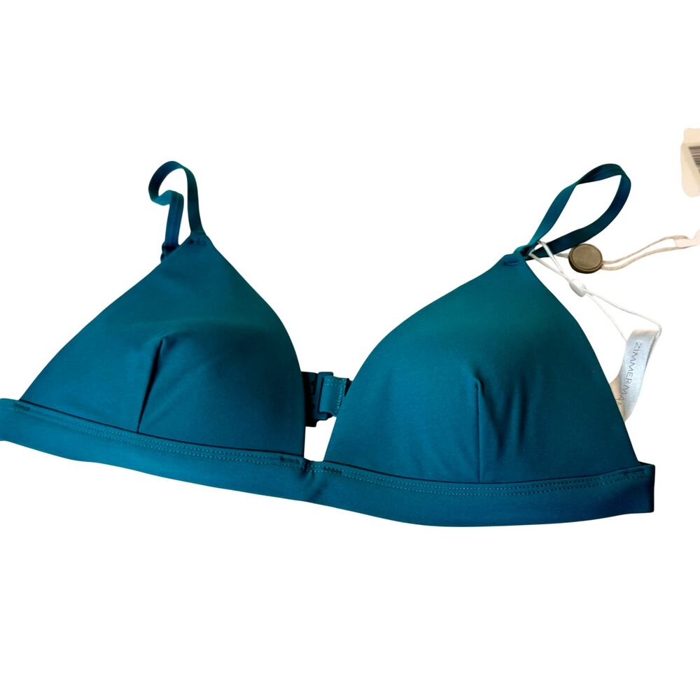 Zimmermann Triangle Bikini Top - Green NWT Size XS / O AB